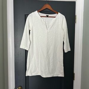 J. Crew Ivory 3/4 Sleeve Swim Coverup | Size S